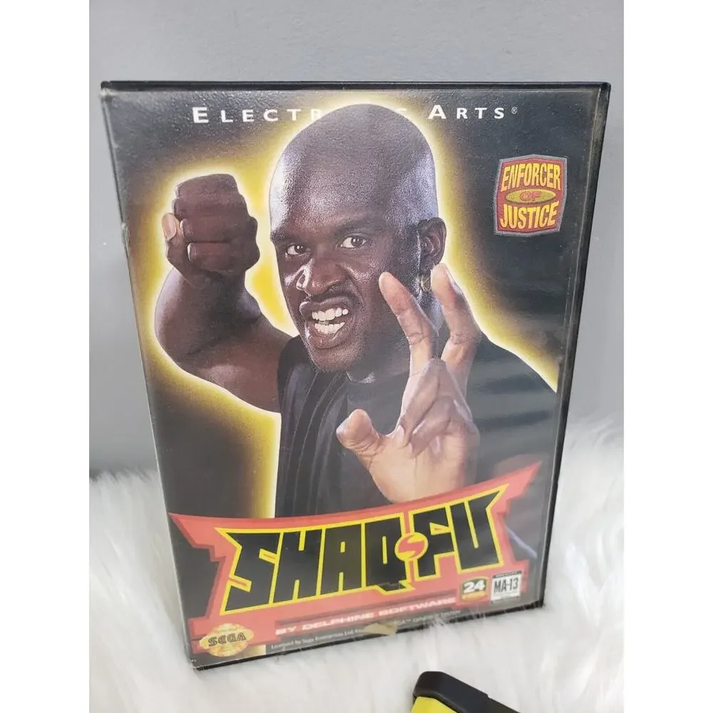 Shaq-Fu (Sega Genesis,‎ 1994) w/ Box game Tested Shaqfu